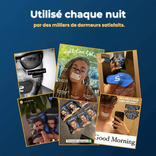 Pack Sommeil Profond – Ruban Buccal & Bandes Nasales